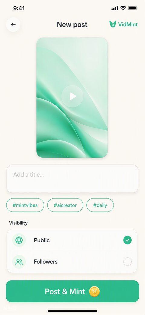 Fluxo de publicação do VidMint para postar vídeos curtos no TikTok, Reels e Shorts
